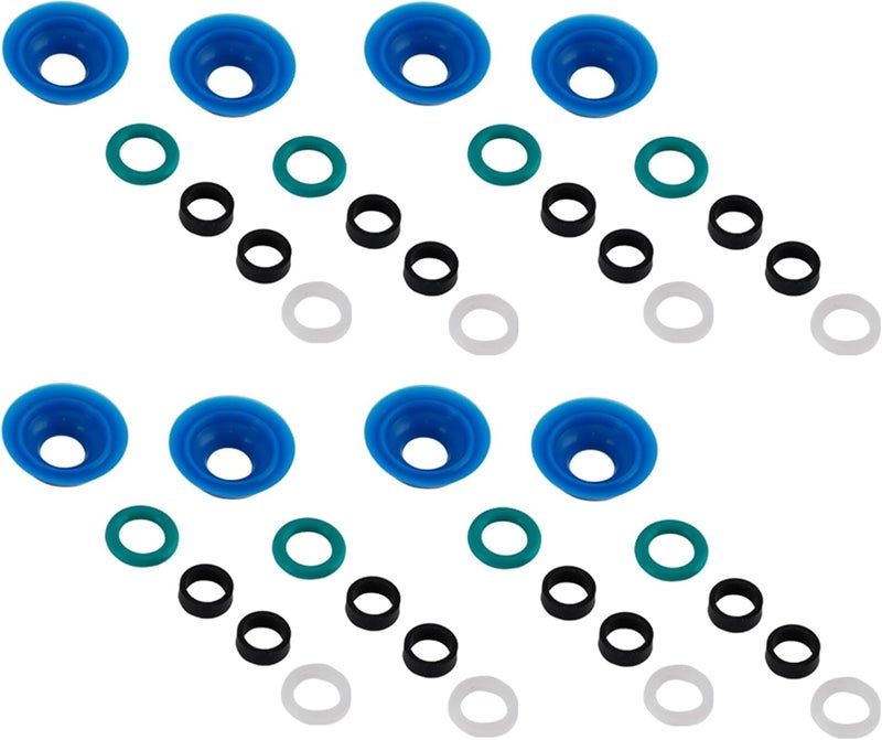 Frezon 8Pcs Fuel Injector O-Ring Kit Fuel Injectors Repair Kit Fit For Cadillac Escalade ESV/Escalade/Chevrolet Suburban 2015-2020,CTS 2016-2019,For Chevrolet Silverado 1500 LD 2019/Camaro 2016-2020 - Image 1